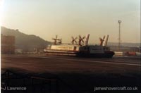 The Princess Anne (GH-2007) arriving at Dover Hoverport